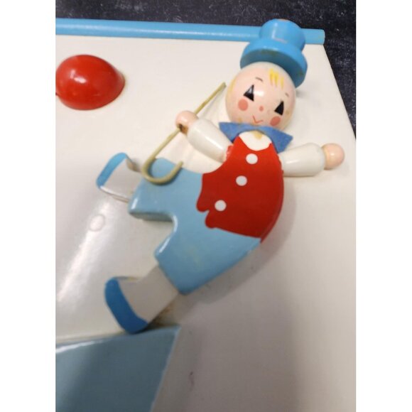 Vtg Set of 2 IRMI Originals Nursery Plastics Fun Park Themed Wooden Wall Hanging - Picture 2 of 9